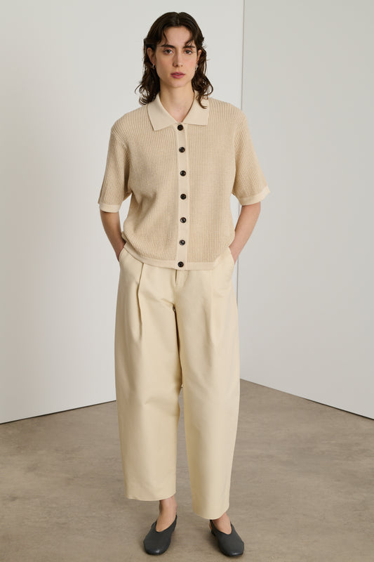 Polo David - Écru - Femme