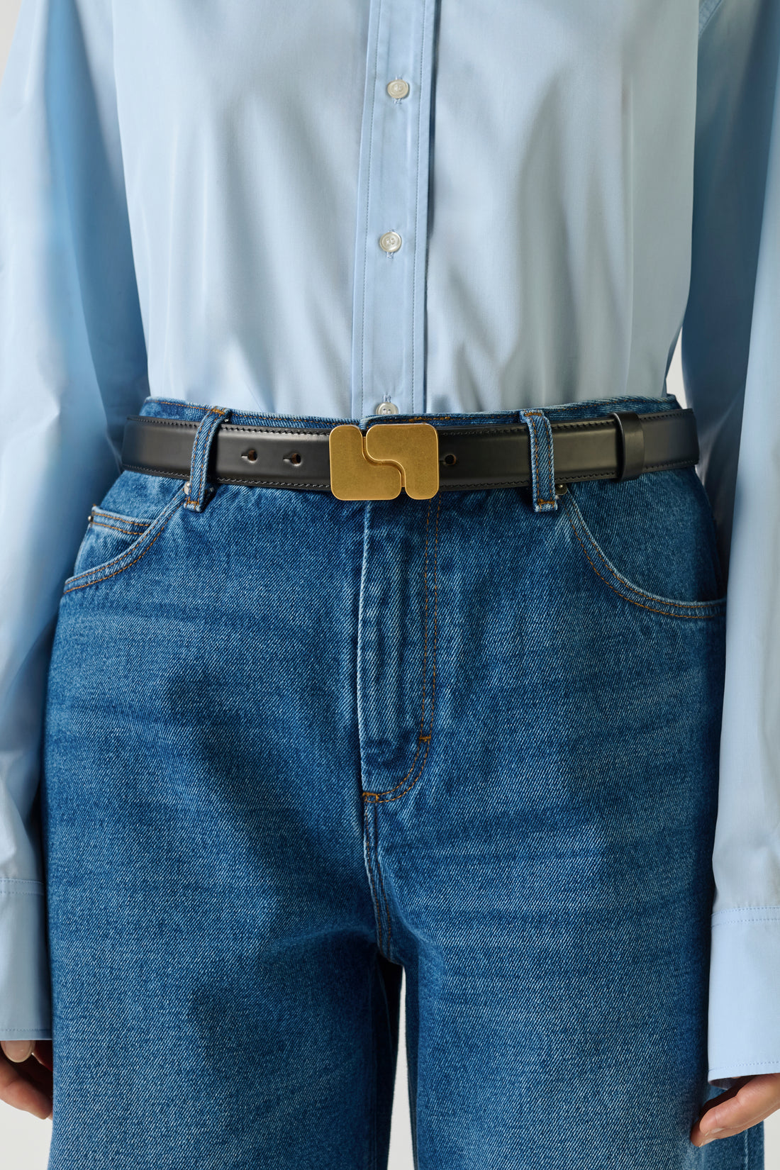 Ceinture Ninon - Noir - Cuir - Femme