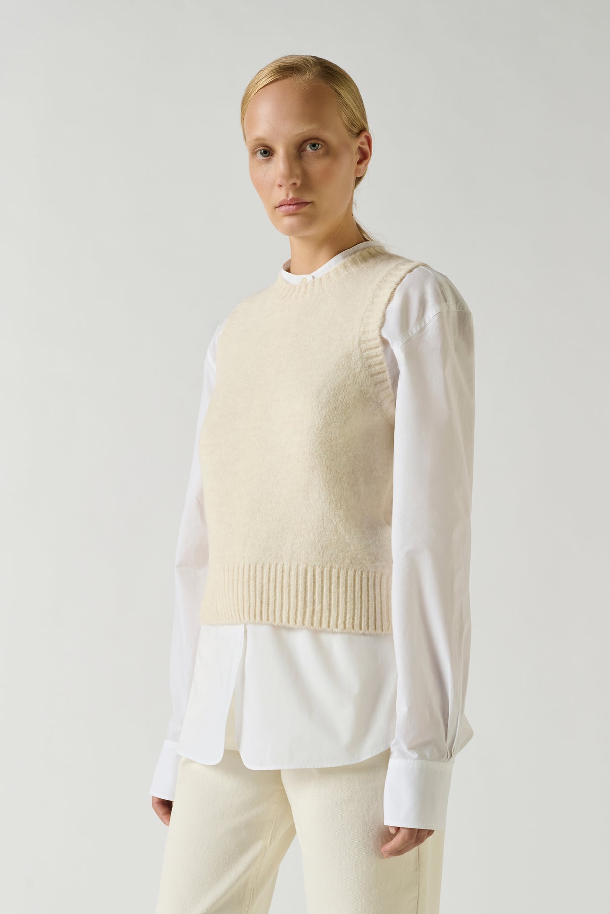 Pull Namaste - Ecru - Femme vue 2