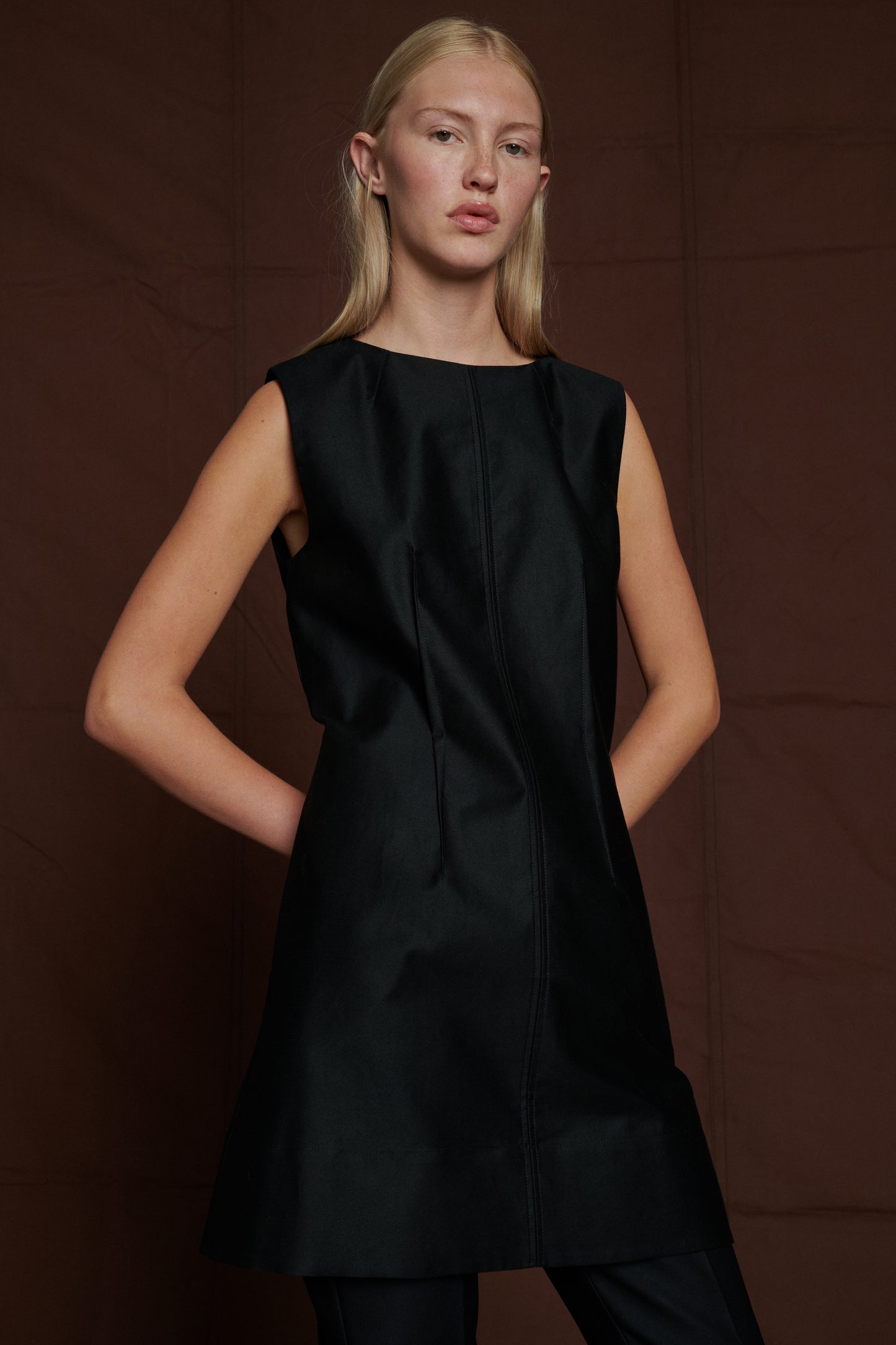 Robe Amandine - Noir - Coton - Femme