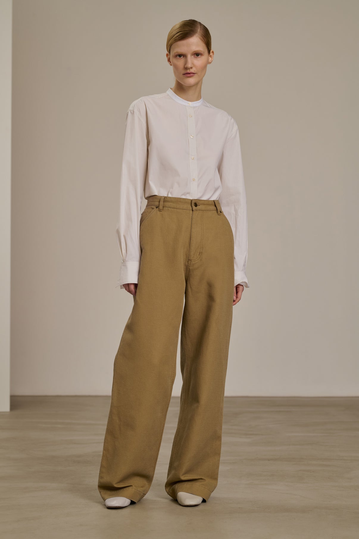 Pantalon Carl - Beige - Coton - Femme vue 5