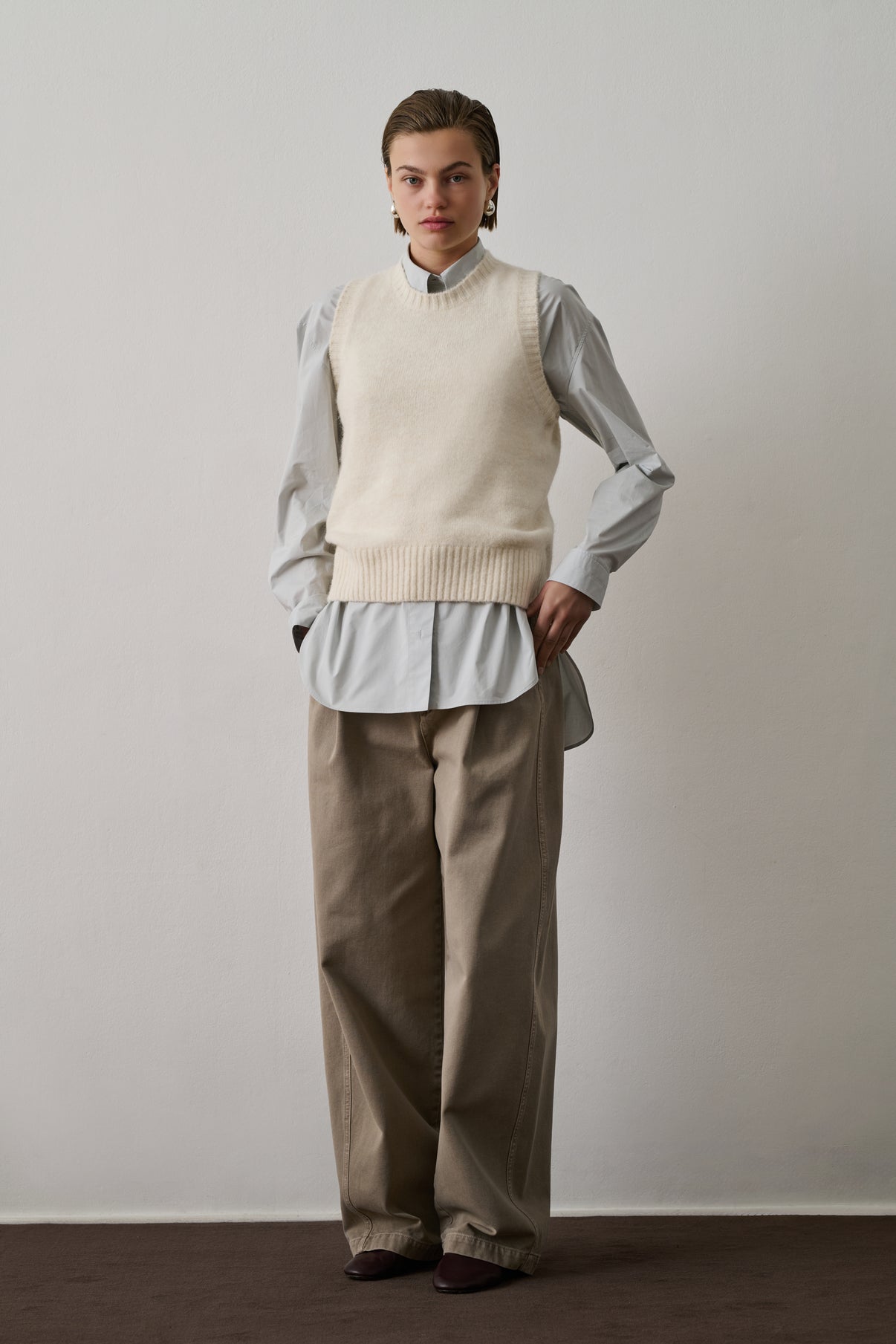 Pull Namaste - Ecru - Femme vue 1