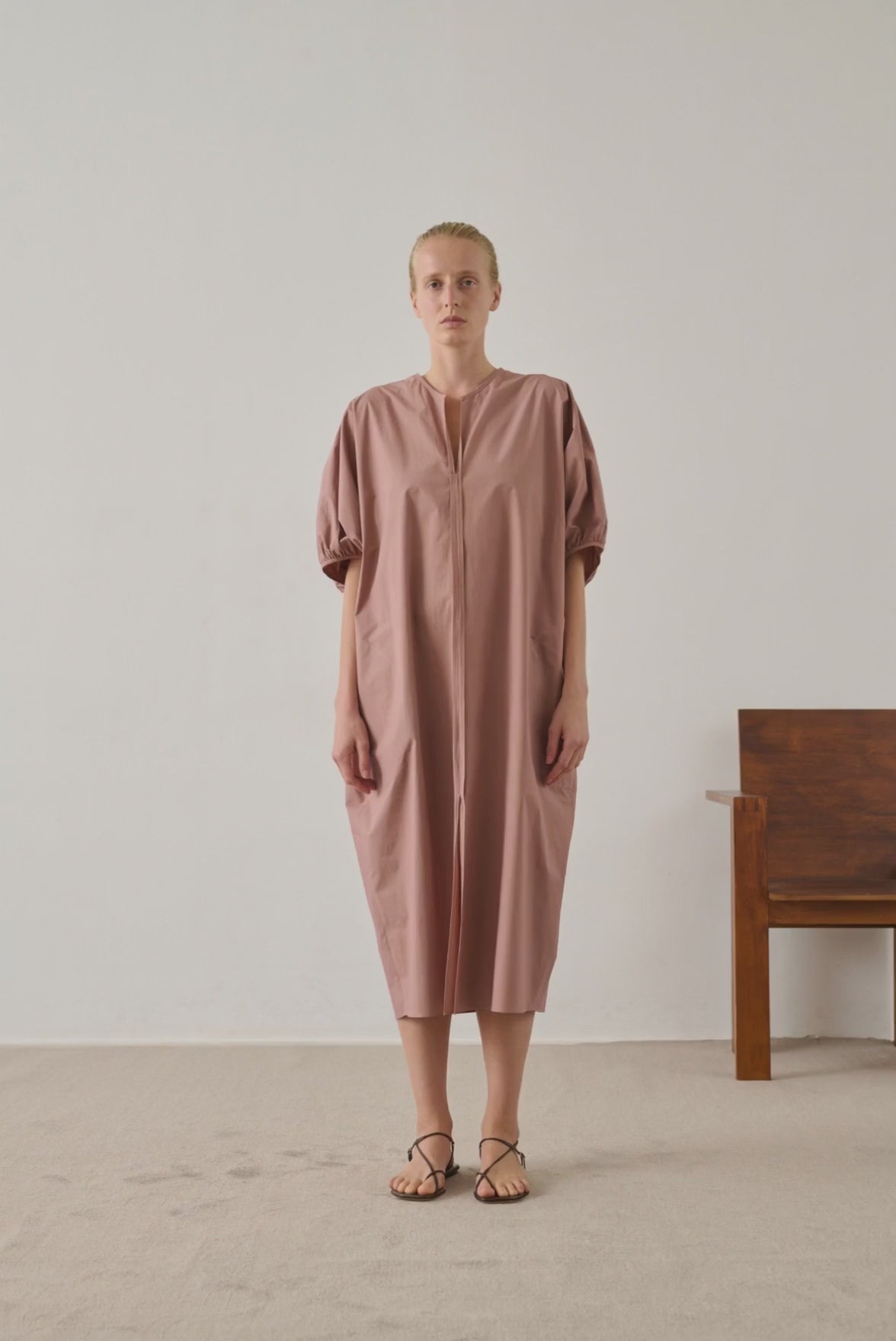 Robe Alger - Rose Brun - Coton - Femme